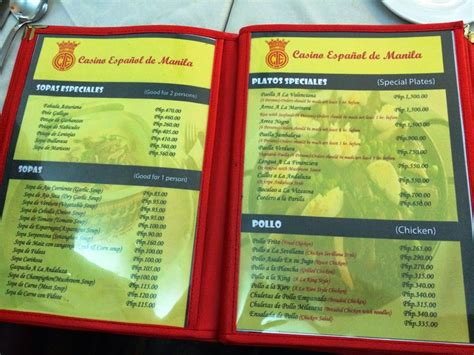 casino espanol de manila|Casino Español de Manila Menu .